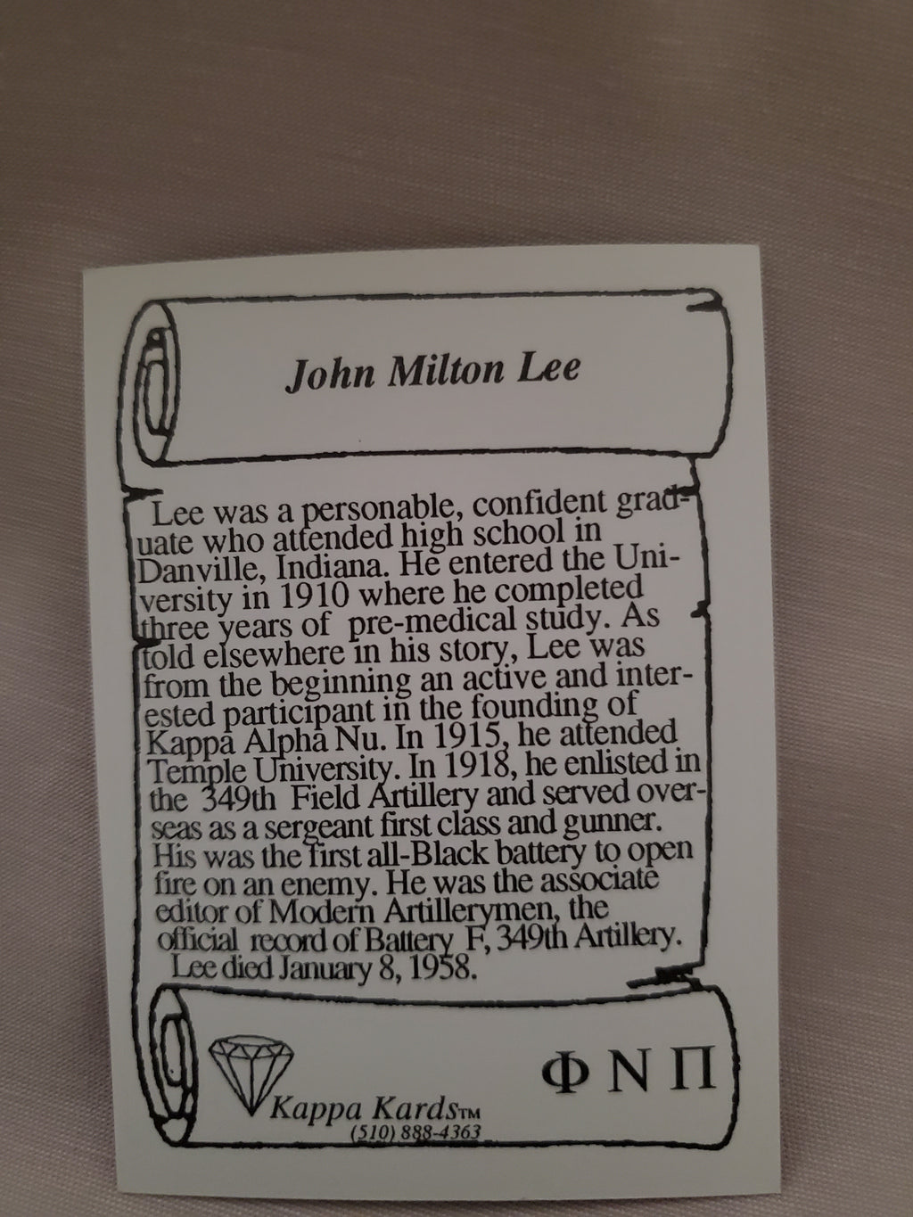 Kappa Kards Founder's Series printed in full color